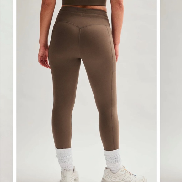 Girlfriend Collective Cafe Compressive Drawstring Pocket Leggings Medium M - Picture 10 of 10